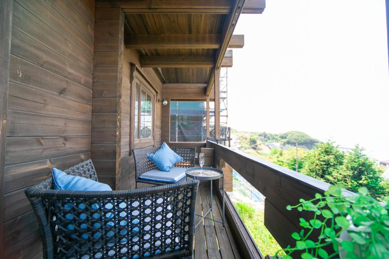 洲本市 Awaji Seaside Log House In Goshiki 1ヴィラ エクステリア 写真